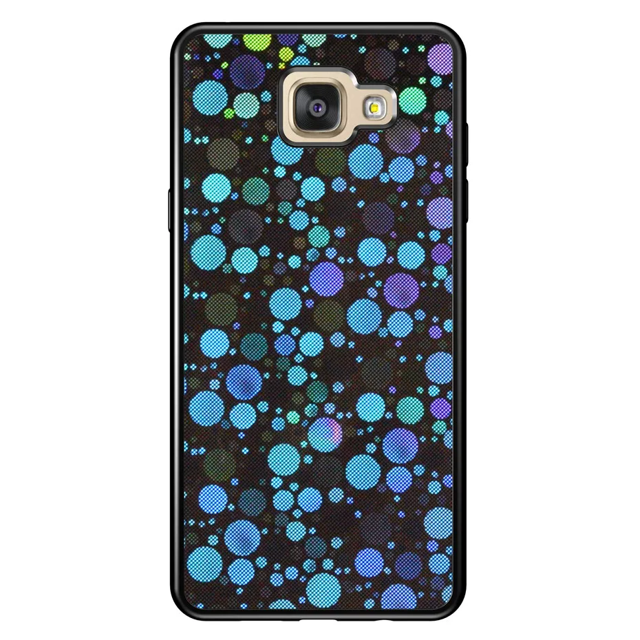 DAGUDON Case For Samsung Galaxy a5 2016 A510 PU Leather Laser Polka Dots Point Cases for A5 Silicon Back Cover |