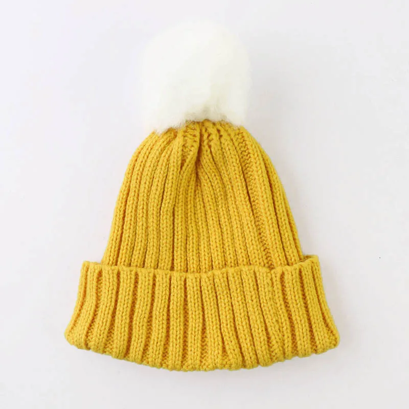Шапка-бини с помпоном для девочек 1-4 лет | Детская одежда и обувь