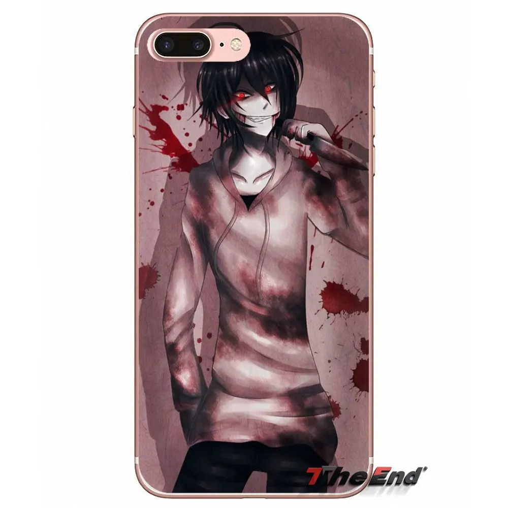 Мягкий чехол для HTC One M7 M8 A9 M9 M10 E9 Plus Desire 630 530 626 628 816 820 Motorola G G2 G3 Jeff the killer Animation|case a|case