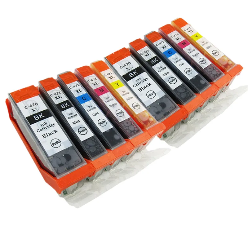 Замена PGI-470 PGBK XL PGI-470PGBK PGI470 PGI 470 CLI-471 чернильные картриджи для Canon Pixma MG-7740 MG 5740 6840 7740 - Цвет: 2SET 5