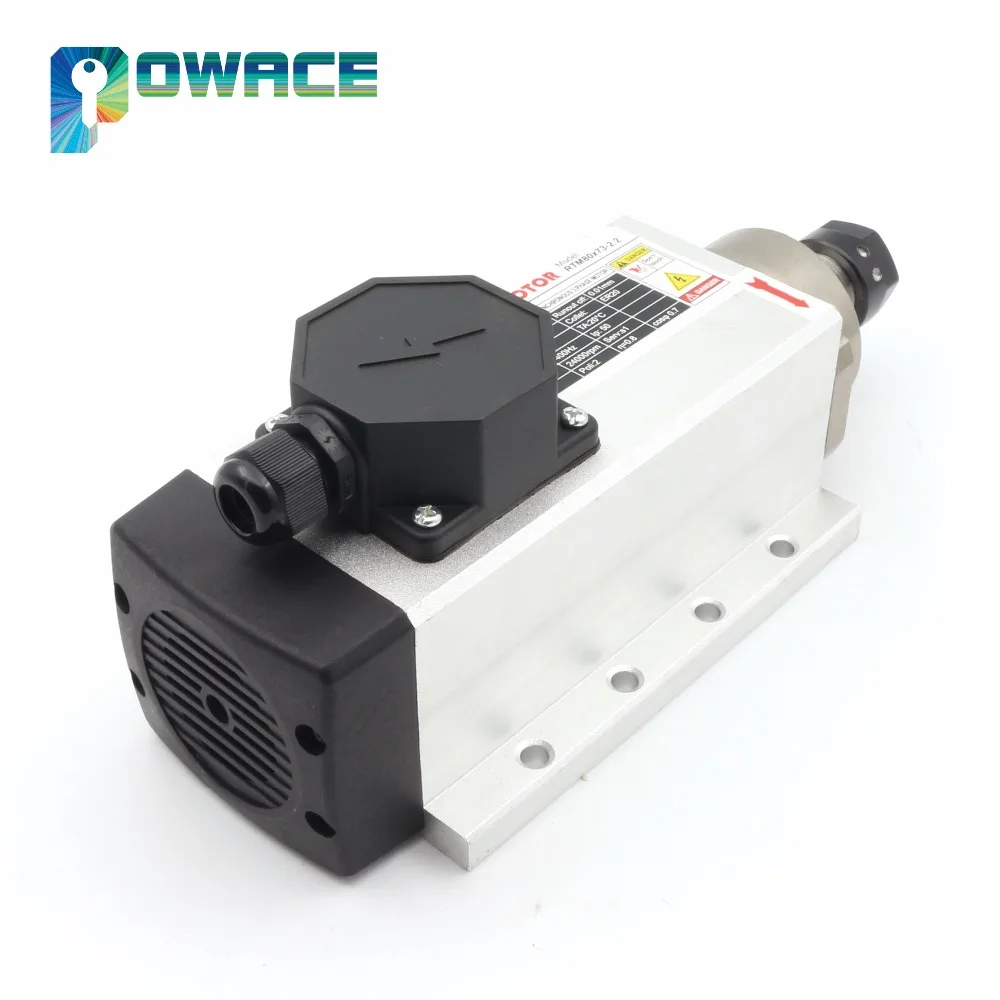 [EU] квадратный 2.2KW с воздушным охлаждением двигателя шпинделя 220 В 24000 об/мин ER20