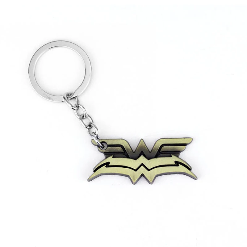 Украшения heyu Dc Comics Чудо-Женщины брелок супер герой чудо-Женщины Подвеска с логотипом брелок кольца мужские автомобильные аксессуары chaviro - Цвет: J