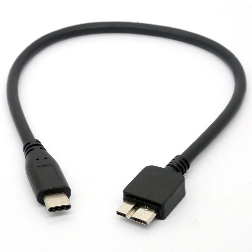 30 см/11 81 &quotUSB C к Micro USB кабель type B для WD my PassPort HDD жесткий диск адаптеры мобильных