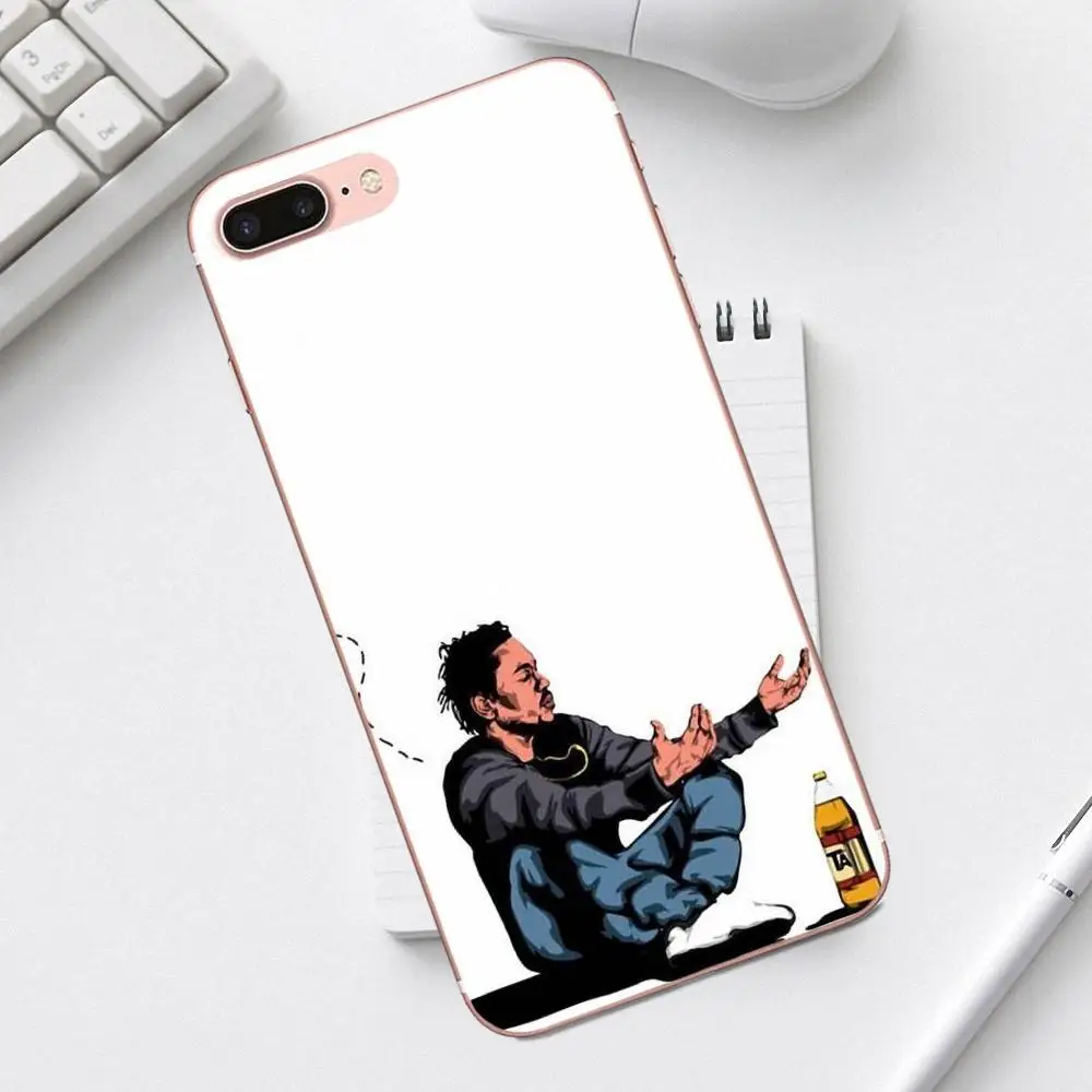 Qdowpz мягкие узоры для Galaxy Alpha Core Prime Note 4 5 8 S3 S4 S5 S6 S7 S8 S9 mini edge Plus Pop Rapper Kendrick