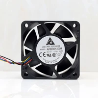 1pcs afb0612gh 6025 6cm 60mm 12v 0 72a 4 line pwm server inverter computer axial case cooler cooling fan