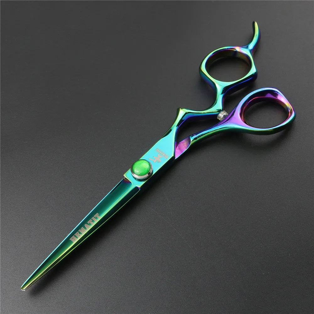 6 inch Aurora Color High Quality Japan 440C Cutting and Thinning Scissors Hairdresser Professional Hair Set | Красота и здоровье