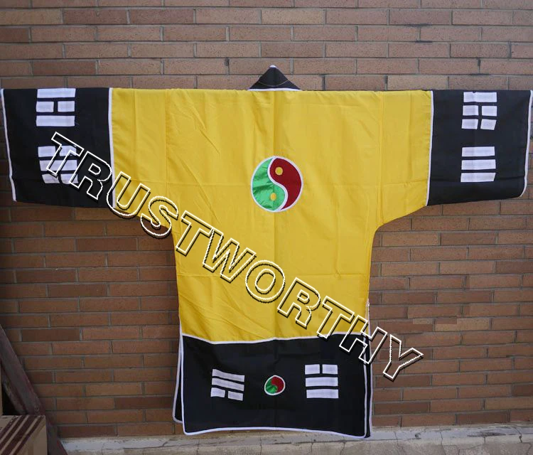 Унисекс модная одежда Тай Чи Багуа костюмы taoism robegownбоевые искусства желтое|uniform