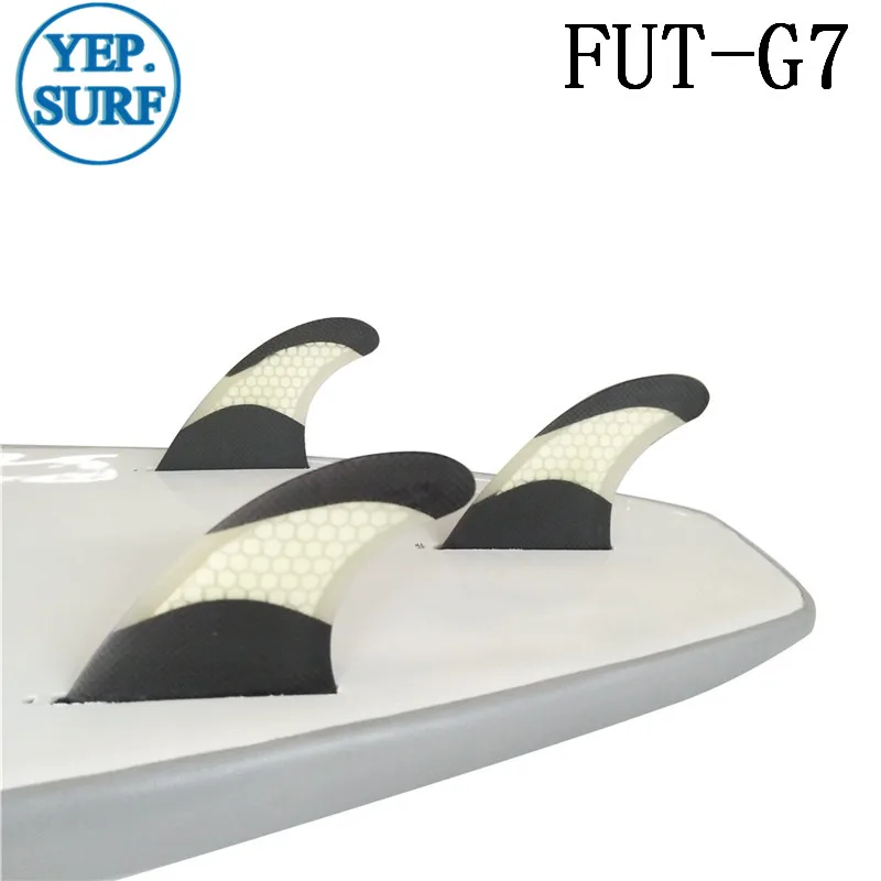 Quillas Surf Future Fin G7 углеродное волокно соты Стекловолокна Плавники белого цвета tri