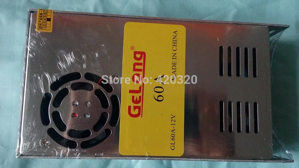 12V 60A импульсный источник питания DC адаптер модуля 115 V/230 V вход 720W мощность для