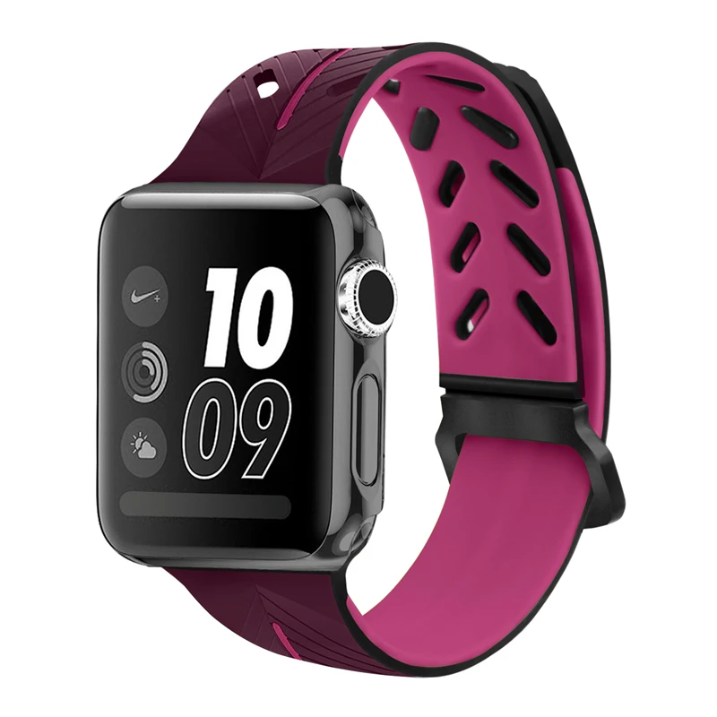 LAZYODDsport силиконовой лентой для apple watch 42mm ремень 38 мм браслет силикагель ремешок