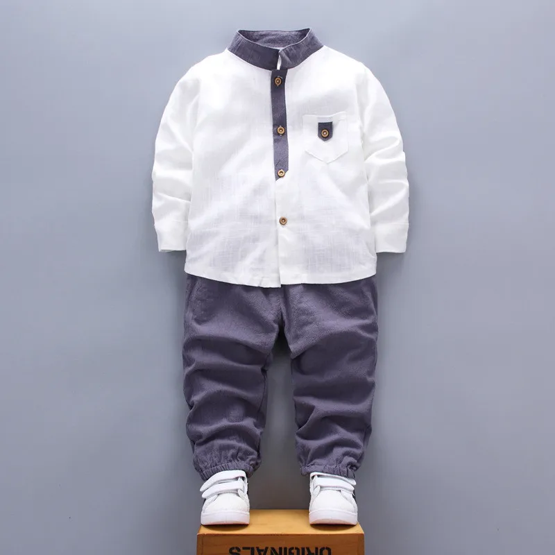 Комплект осенней одежды BibiCola для мальчиков модная детская спортивная одежда