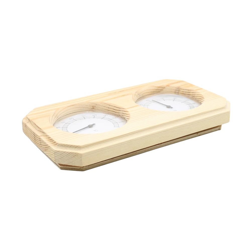 Часы для сауны деревянные термометром и гигрометром декоративные часы двойной