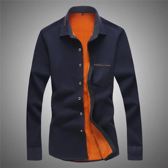 Демисезонный Мужская горошек Slim Fit с длинным рукавом толстые рубашки красный решетки платье цветочный мужской Повседневное плед Для мужчин рубашка флис