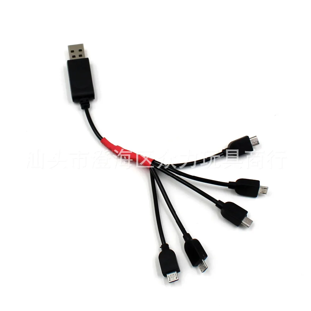 10pcs or 30pcs 1 tow 5 USB Charger For SG700 Visuo Xs809S Xs809w Xs809hw Multi-charging Cable Rc Drone Spare Parts | Игрушки и хобби