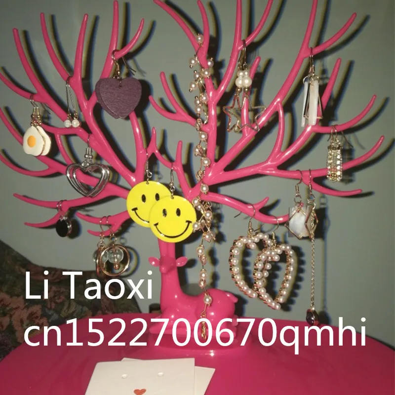 Стеллаж для демонстрации ювелирных изделий пластиковый рога в форме оленя