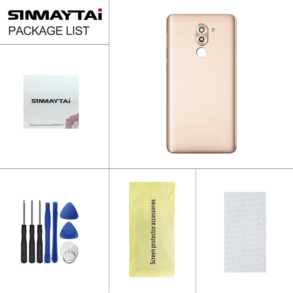 Для huawei Honor 6X Батарея крышка GR5 задняя Корпус для huawei Honor 6X Батарея на домашнию Дверь чехол Замена