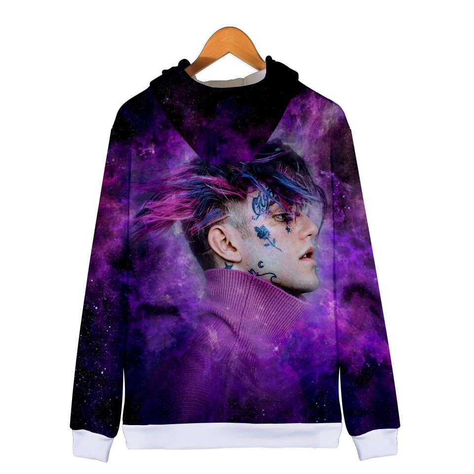 2018 г. забавные толстовки lil peep в стиле Харадзюку с объемным принтом на молнии