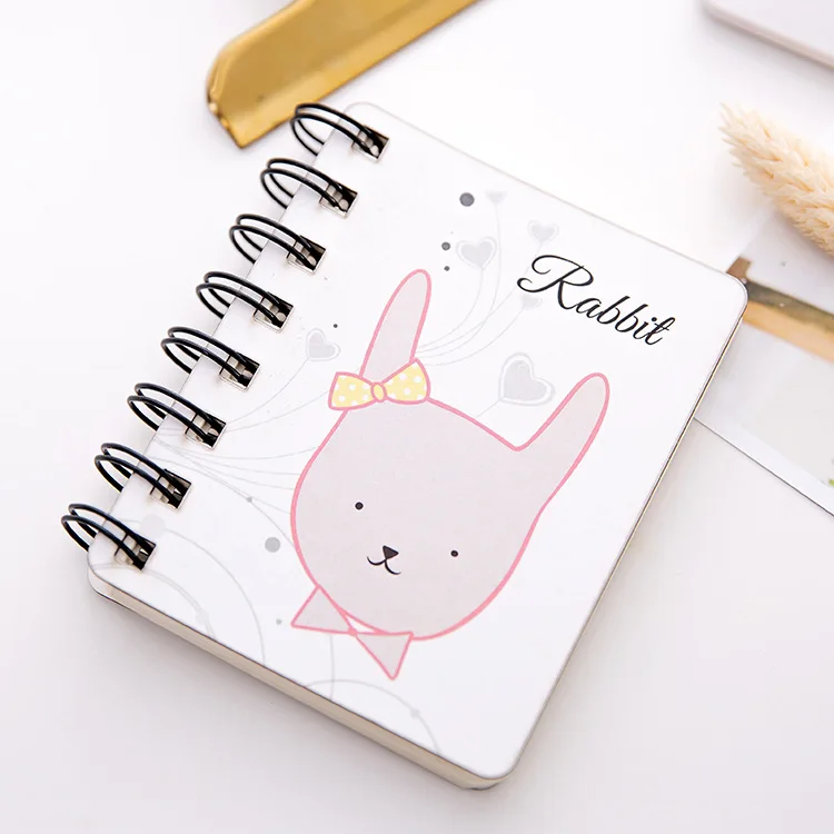 rabbit 1pcs С рисунком милого кота с пандой и кроликом; блок складной блокнот для заметок записка заметка Pad с кавайным животным Бумага канцелярские принадлежности карта для изучения контрольный список - Цвет: rabbit 1pcs