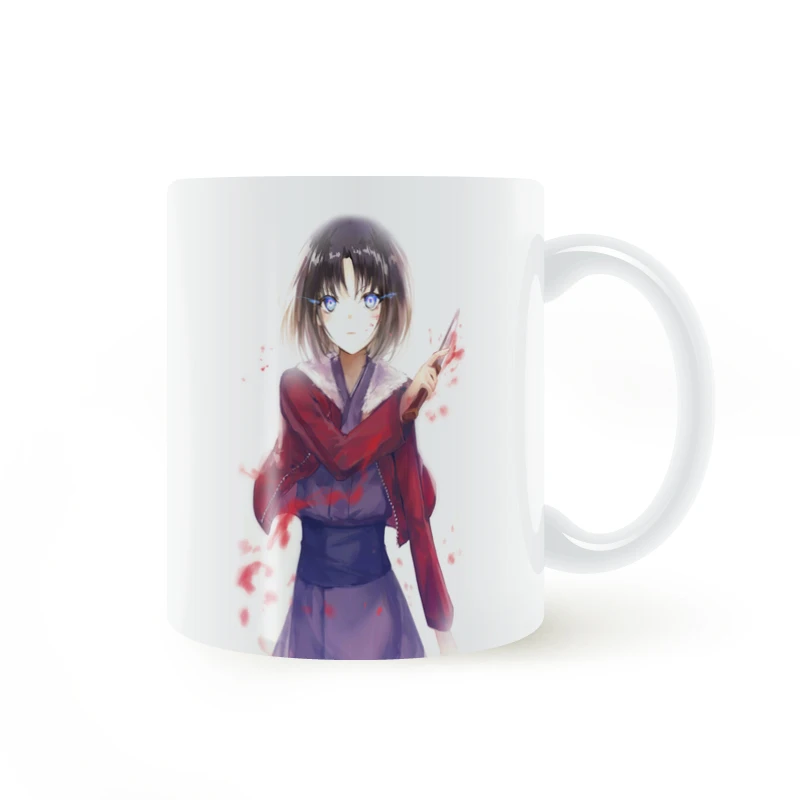 Ryougi Shiki аниме Kara no Kyokai сад грешников кружка кофейное молоко творческая