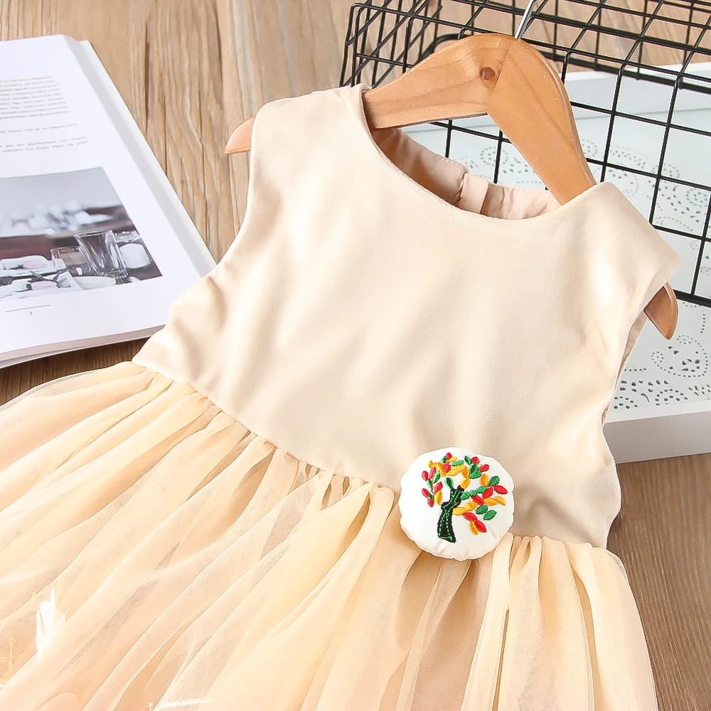 Hurave/платье подружки невесты vestido Детская летняя одежда платье без рукавов