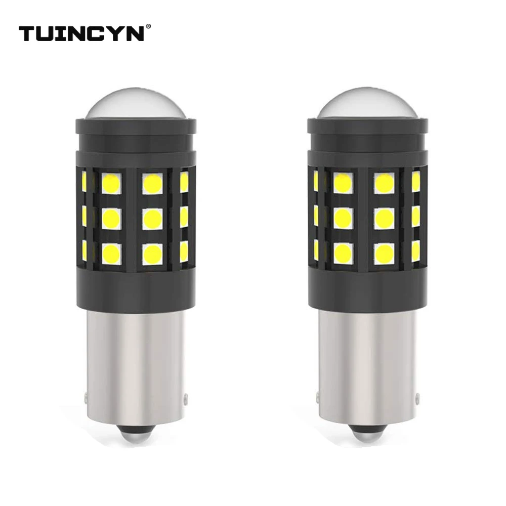 TUINCYN 2pcs 2700Lm P21W Led Bulbs For Turn Signal Lights DRL Lamps 1156 ba15s 6000K White High Power DC12V Running Light | Автомобили и
