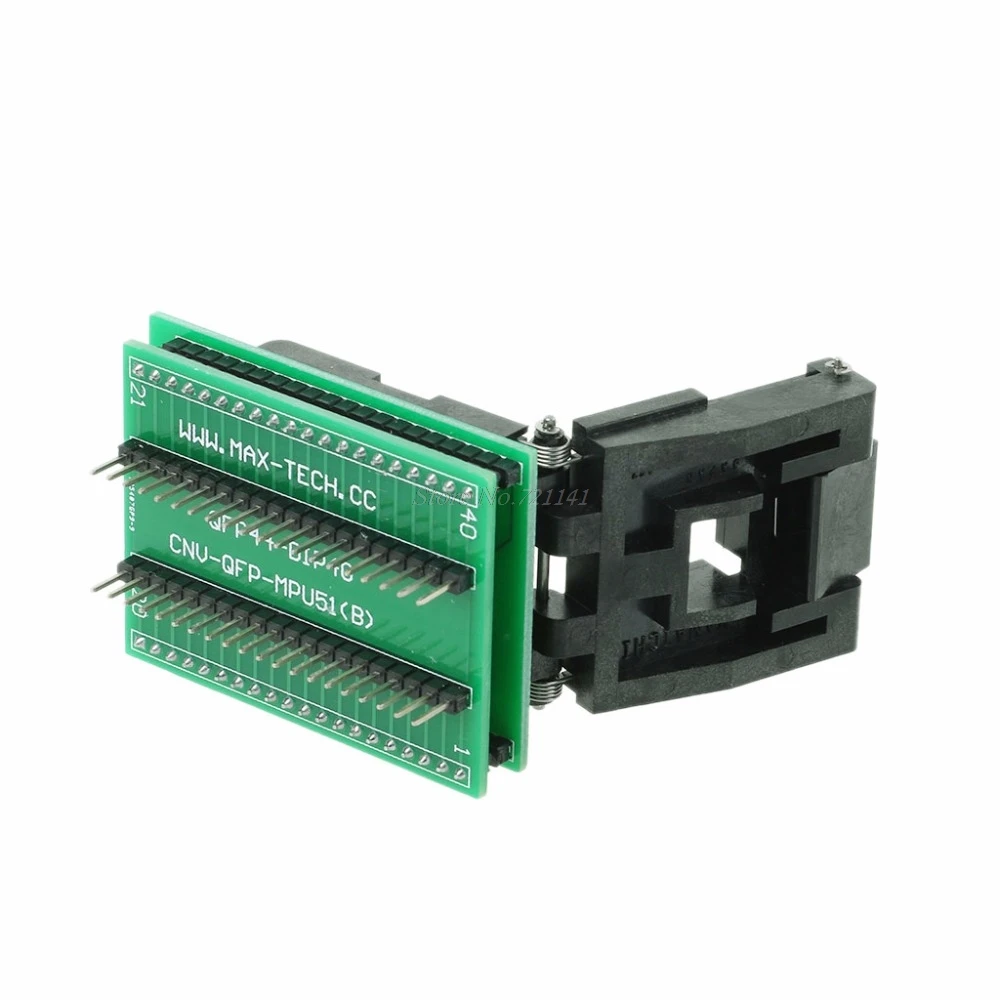 Адаптер программирования TQFP44 К DIP40 IC Socket STC Turn сиденье для записи Прямая