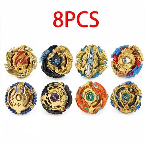 8PCS-9 Забавные B-133 B-134 B-135 набор Beyblade Burst бей лезвие игрушка из металла Funsion бейблэйд ящик для хранения с ручкой пусковое устройство, игрушки для детей - Цвет: 8PCS-9