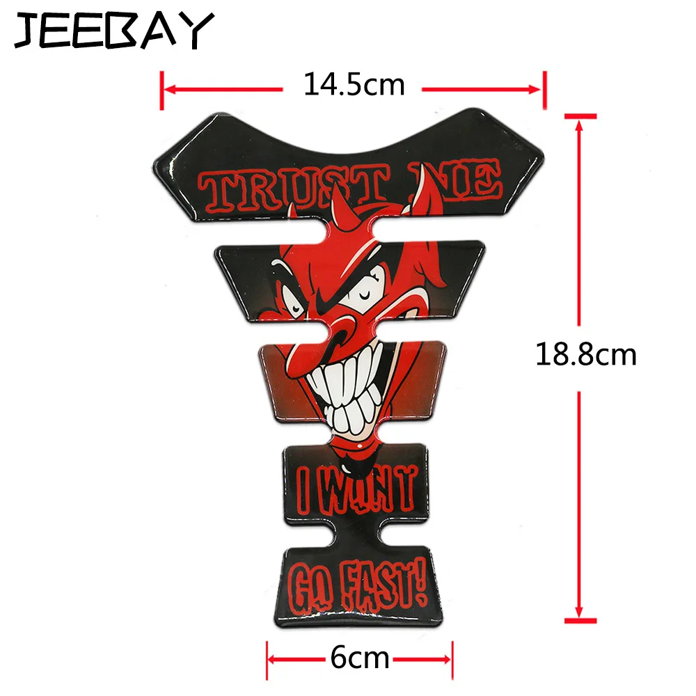 JEEBAY 20 шт. с логотипом devil для мотоцикла защита наклейки на бак бак|Наклейки и