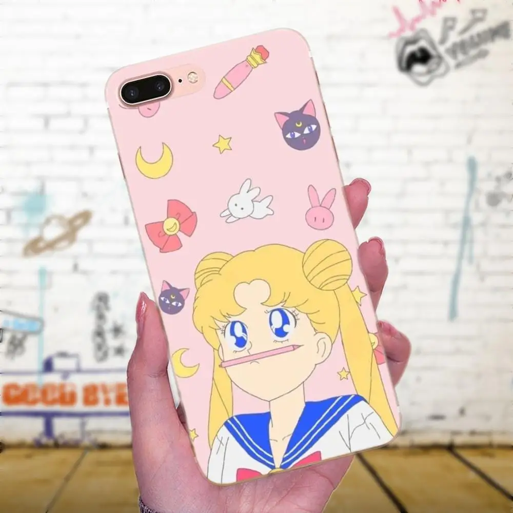 Чехол для LG Nexus 5 5X G2 G3 mini spirit G4 G5 G6 K4 K7 K8 K10 2017 V10 V20 V30 Stylus Sailor Moon Style Rabbit Animals | Мобильные
