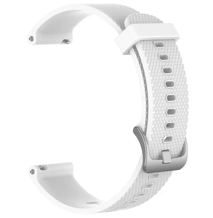 white Ремешок для часов Garmin Vivoactive 3/Vivomove HR, мягкий силиконовый ремешок, аксессуары для умных часов, спортивный дышащий ремешок, браслет, ремень - Цвет: white