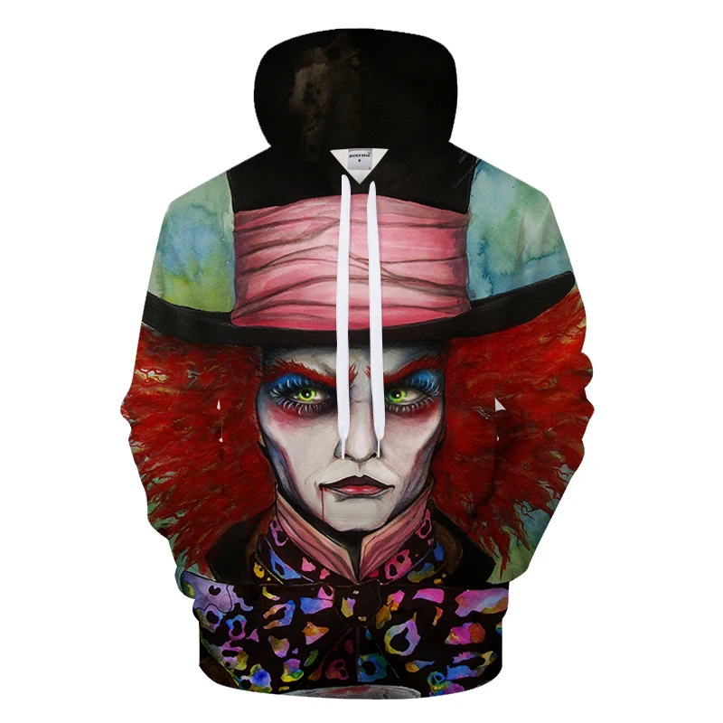 Забавные 3D толстовки с надписью &quotMad Hatter by стать холодным искусством&quot мужские