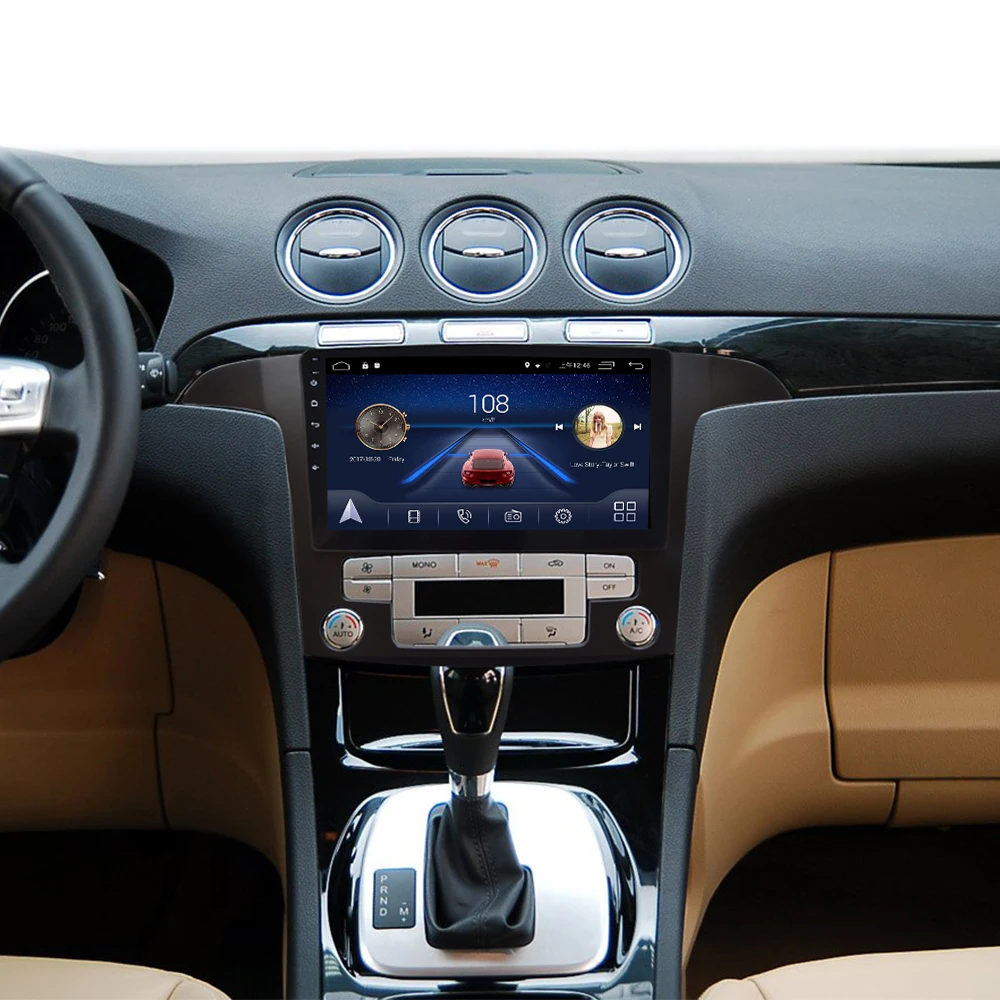 4G Lte Android 9,0 Автомобильная Мультимедийная навигационная система gps плеер для Ford S-Max 2007 2008 лет ips экран Радио стерео