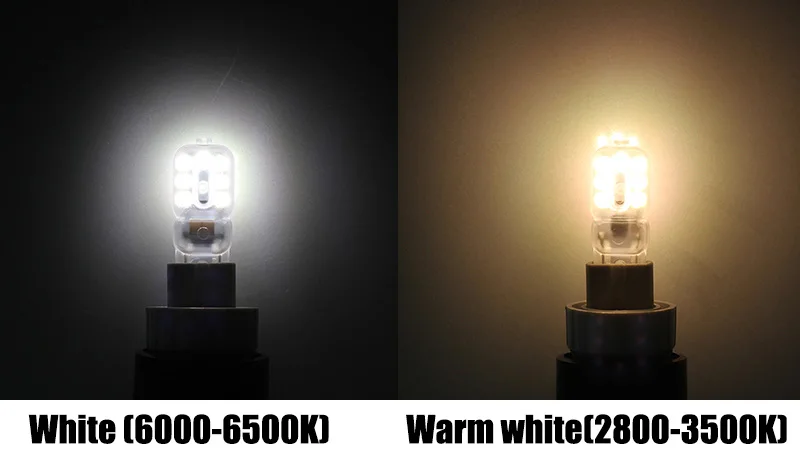 Миниатюрная светодиодная лампа G9 2835 В переменного тока 3 Вт 360 SMD молочного