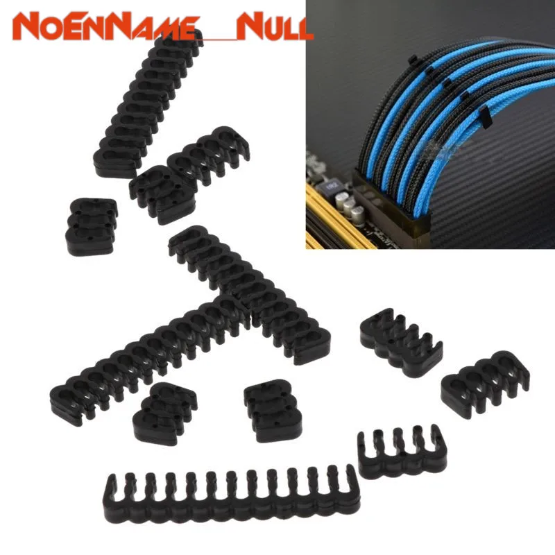 

Networking tools 12Pcs PP Cable Comb /Clamp /Clip /Dresser For 2.5-3.0 mm Cables Black 6/8/24 Pin dropshipping