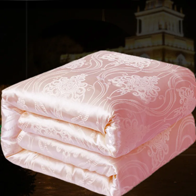 Роскошное сатиновое шелковое одеяло супермягкое осенне зимнее Королевский