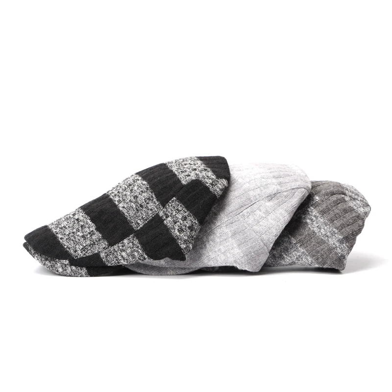 Брендовые Модные Винтажные полосатые осенне-зимние солнцезащитные шапки для