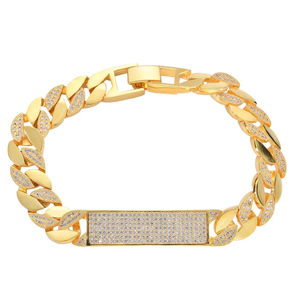 Браслеты из кубинской цепи Майами для мужчин и женщин украшения цепочек