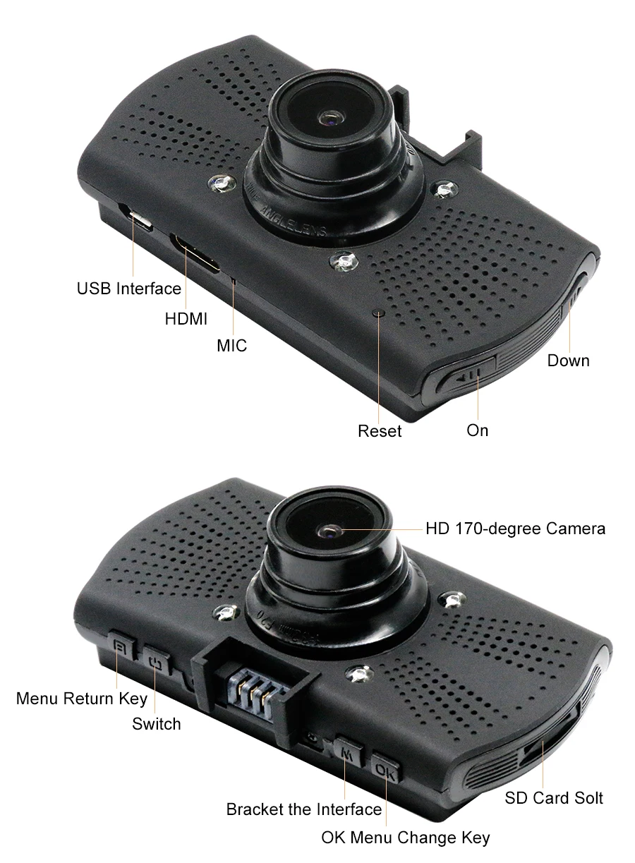 Kommander Видеорегистраторы для автомобилей gps Камера с Speedcam 1296 P Full HD Ambarella A7LA70 60Fps dvr Регистраторы регистраторы