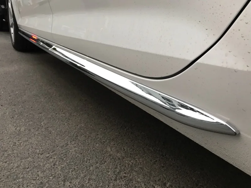 Автомобильные аксессуары для Audi A4 седан B9/9L 2016 2017ABS Chrome боковой двери кузова