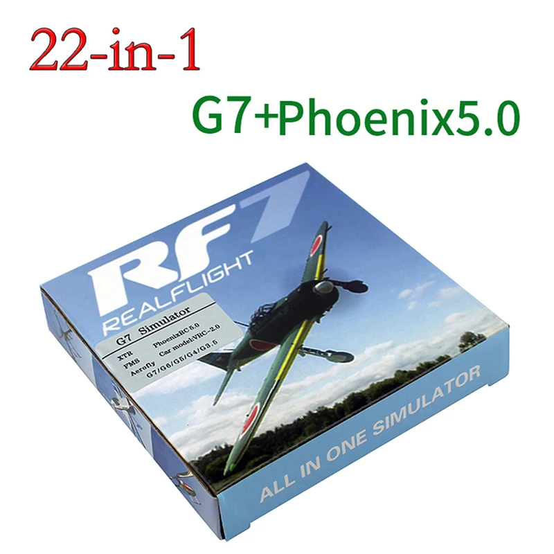 

Радиоуправляемый симулятор 22 в 1, USB-симулятор для Realflight, поддержка G7.5 G7 G6.5 G5 Flysky FS-I6 TH9X Phoenix iX5