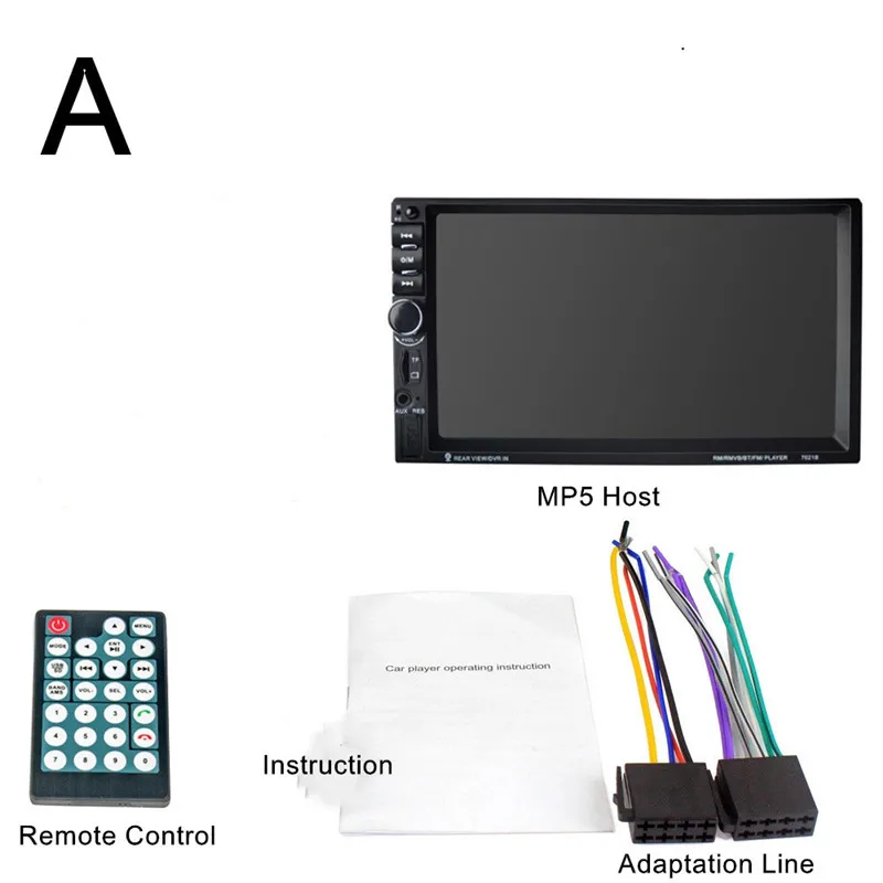 Общие 2 Din Авторадио Bluetooth автомобильное радио стерео MP5 плеер Авто Multimidia gps навигация USB SD AUX плеер камера заднего вида - Цвет: A