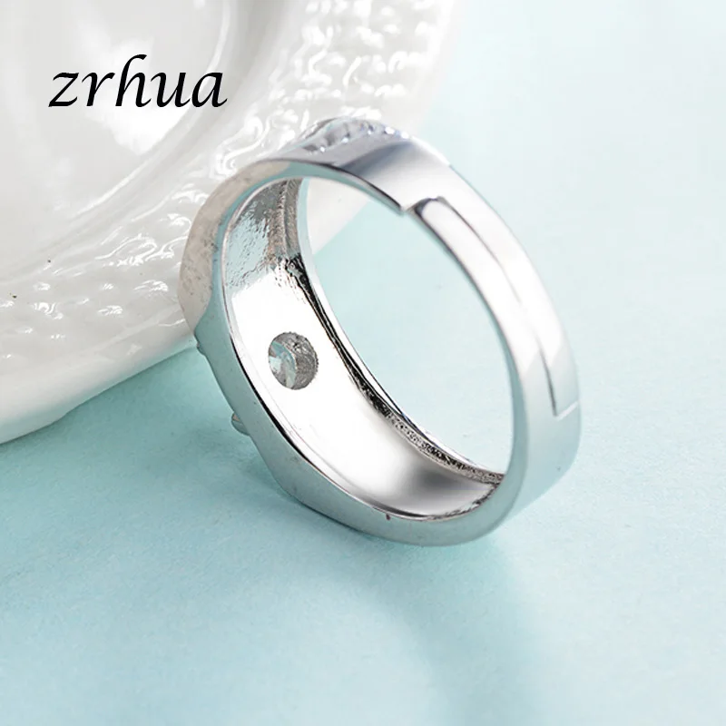 ZRHUA оригинальное кольцо из серебра 925 пробы очаровательное классическое