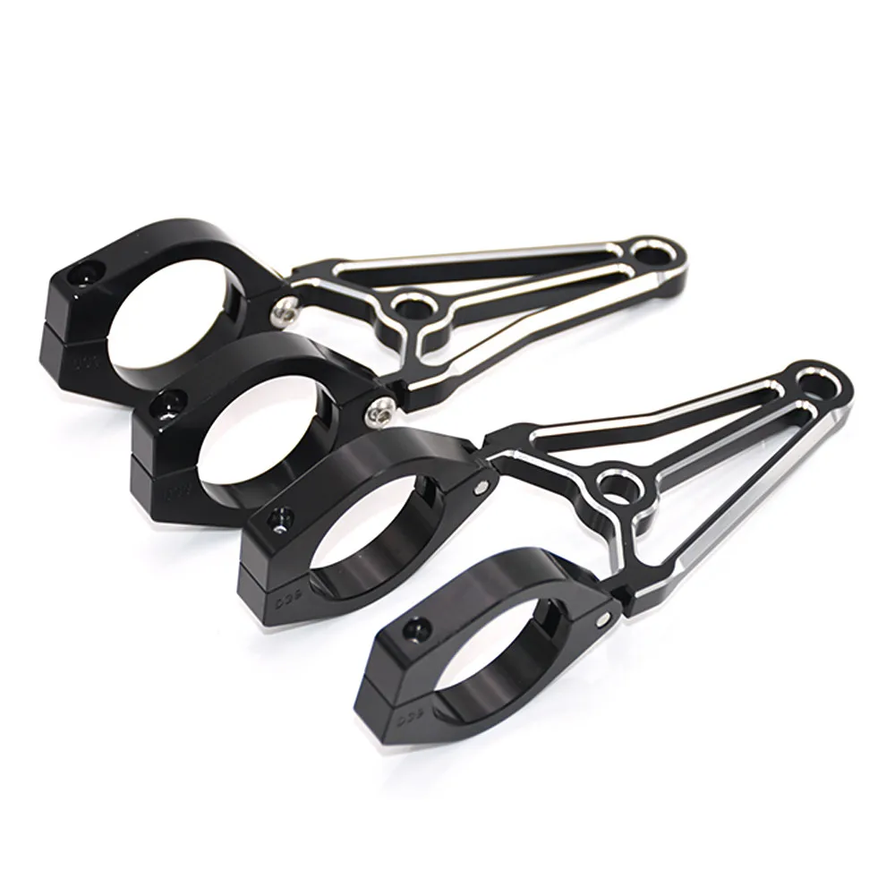 Черное крепление для фар мотоцикла с ЧПУ 41 мм кронштейн вилка поворотный свет