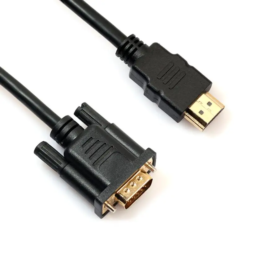 HIPERDEAL HDMI к VGA ПК ТВ кабель HD конверсионной линии соединительный 6ft/1 8 м Прямая