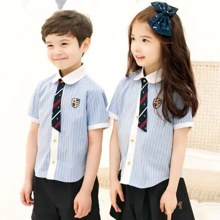 Wholesale Kid's School Uniforms 95% Cotton Summer Clothes Primary Students Pupils Childrens Day | Тематическая одежда и