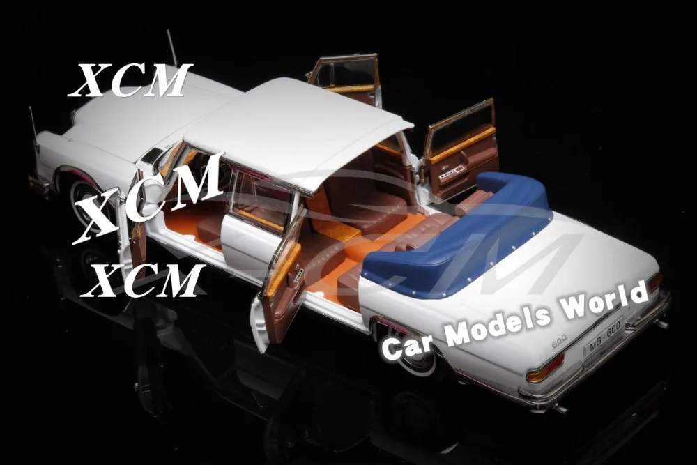 Литая под давлением модель автомобиля для 1966 600 конвертируемый 1:18 (белый) +
