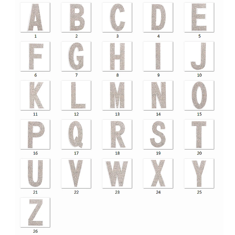26 Английских алфавитов/шт. нашивки с алфавитом зеркальная блестящая наклейка