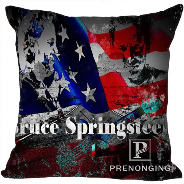Pillowcases Заказная декоративная наволочка Брюс Спрингстин квадратная Наволочка на молнии лучший подарок 40x40 см, 45x45 см(одна сторона) 180117#117 - Цвет: Pillowcases