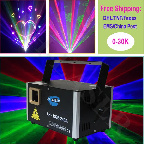 LH LASER 2 Вт анимация RGB аналоговая модуляция dj шоу/DMX ILDA лазерный/дискотечное