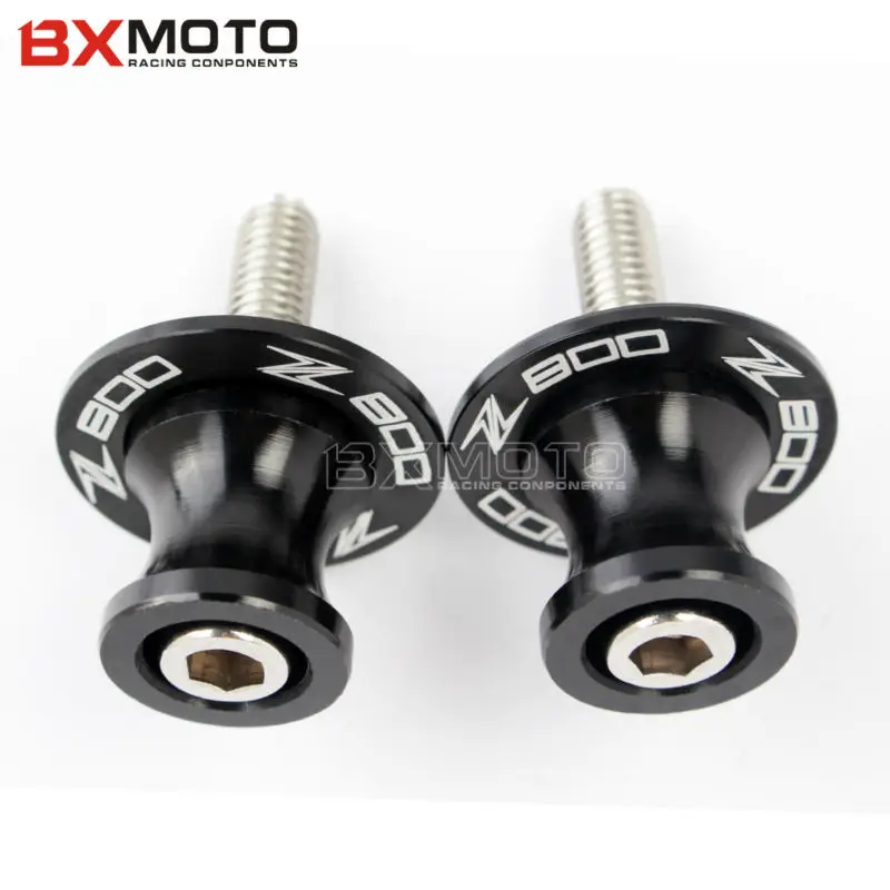 8 мм логотип Z 800 Черный Зеленый Поворотный рычаг мотоцикл стенд винты CNC маятник
